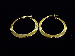 Златни обеци, 1.96гр. ,Бургас