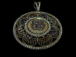 Златен медальон, 6.77гр. ,Бургас
