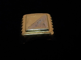 Златен мъжки пръстен, 3.78гр. ,Бургас