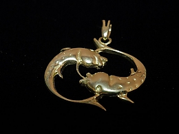 Златна висулка зодия, 3.46гр. ,Карнобат
