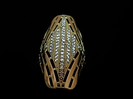 Златен дамски пръстен, 3.66гр. ,Бургас