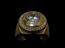 Златен мъжки пръстен, 12.91гр. ,Карнобат