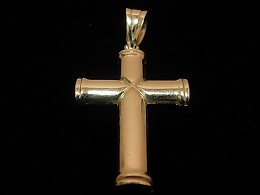 Златен кръст, 3.57гр. ,Карнобат