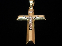 Златен кръст, 3.96гр. ,Бургас