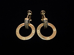Златни обеци, 3.97гр. ,Бургас