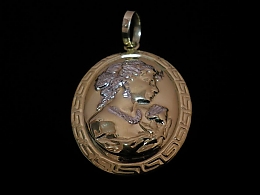 Златен медальон, 2.98гр. ,Бургас