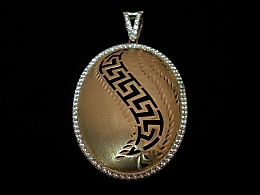 Златен медальон, 5гр. ,Бургас