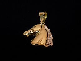 Златен медальон, 2.48гр. ,Карнобат