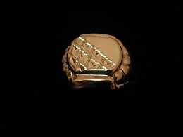 Златен мъжки пръстен, 3.61гр. ,Бургас